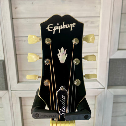 Epiphone J-200 Studio EC Electric Acoustic Guitar in Blueberry Burst