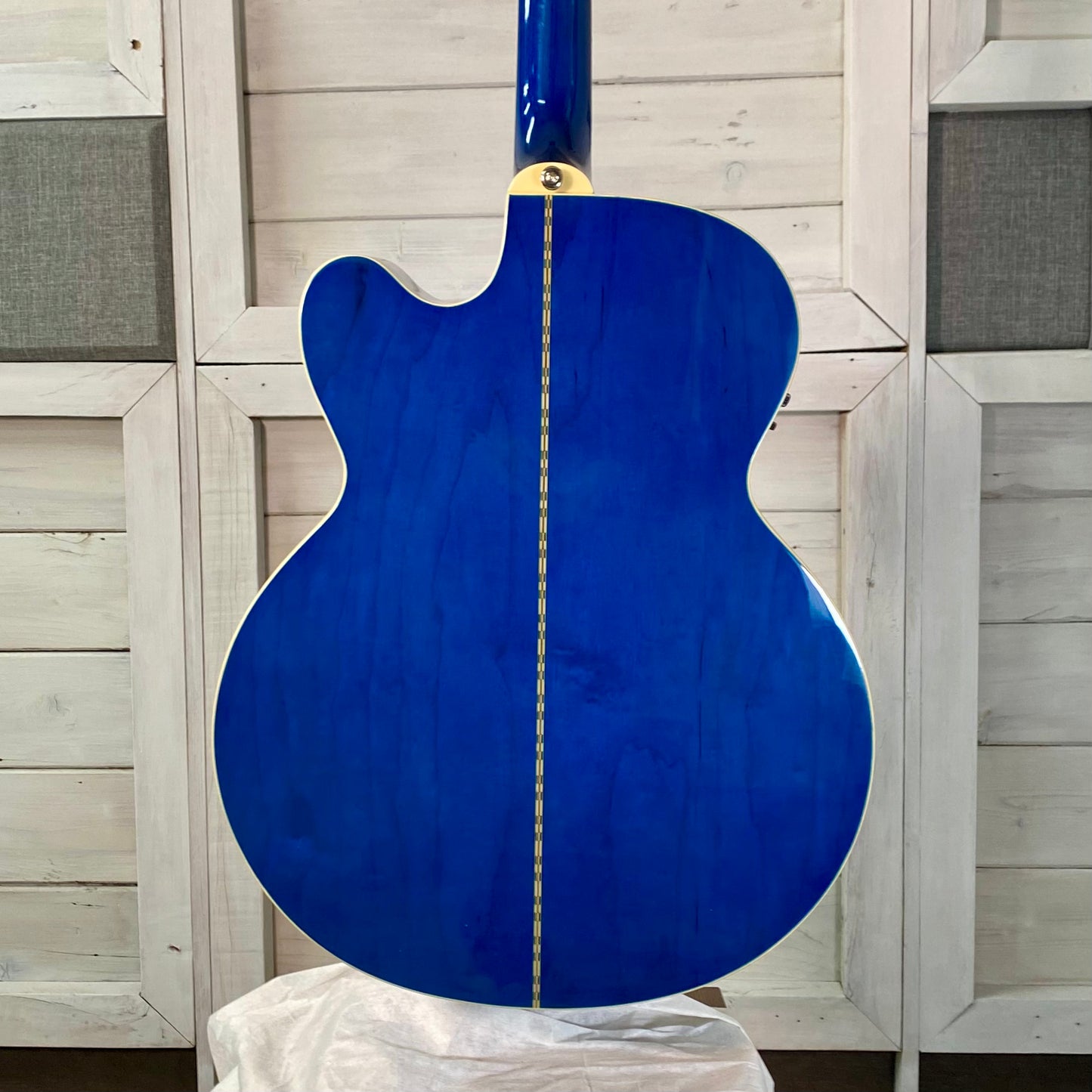 Epiphone J-200 Studio EC Electric Acoustic Guitar in Blueberry Burst