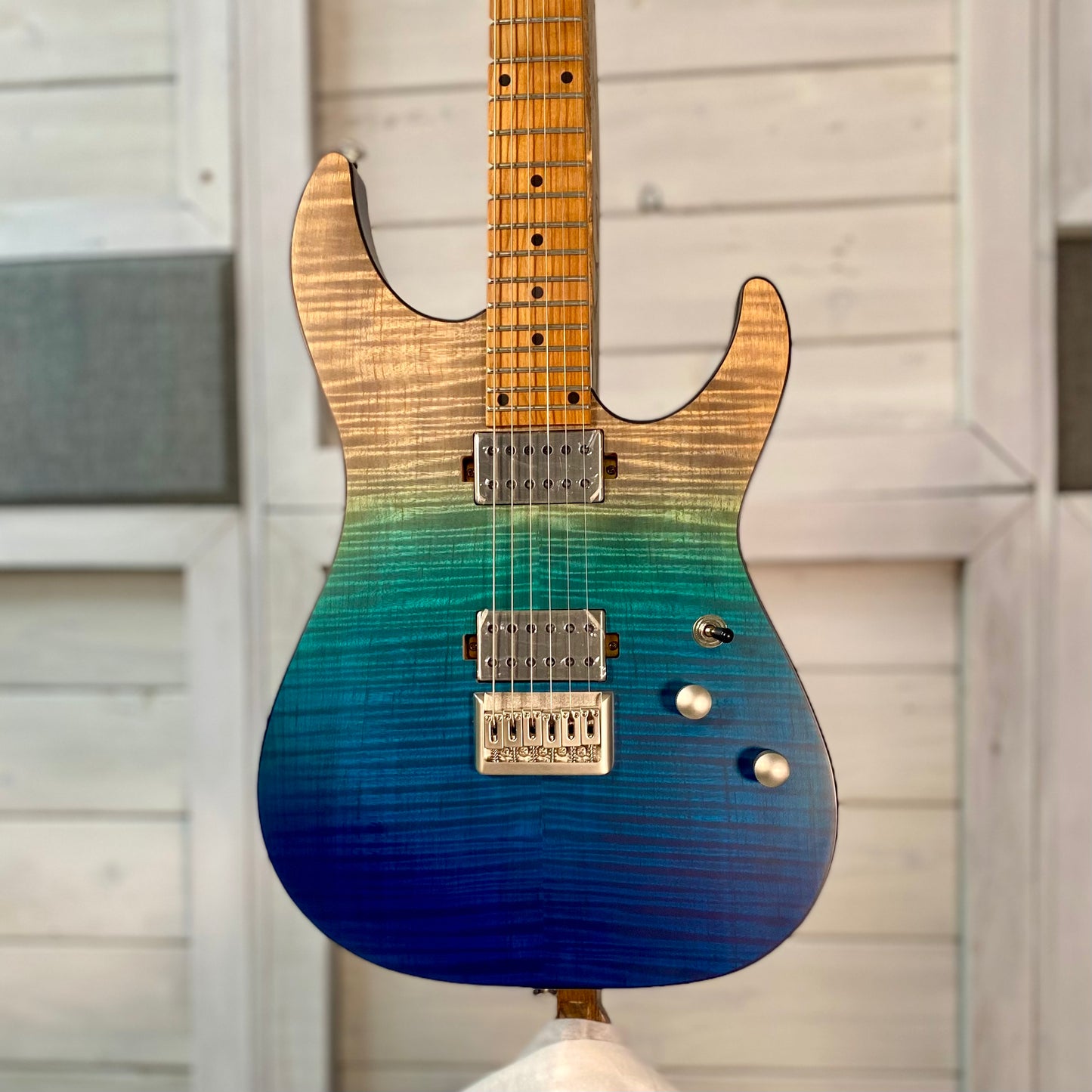 Schecter C-1 Standard Plus Electric Guitar in Blue Fade (B-Stock)