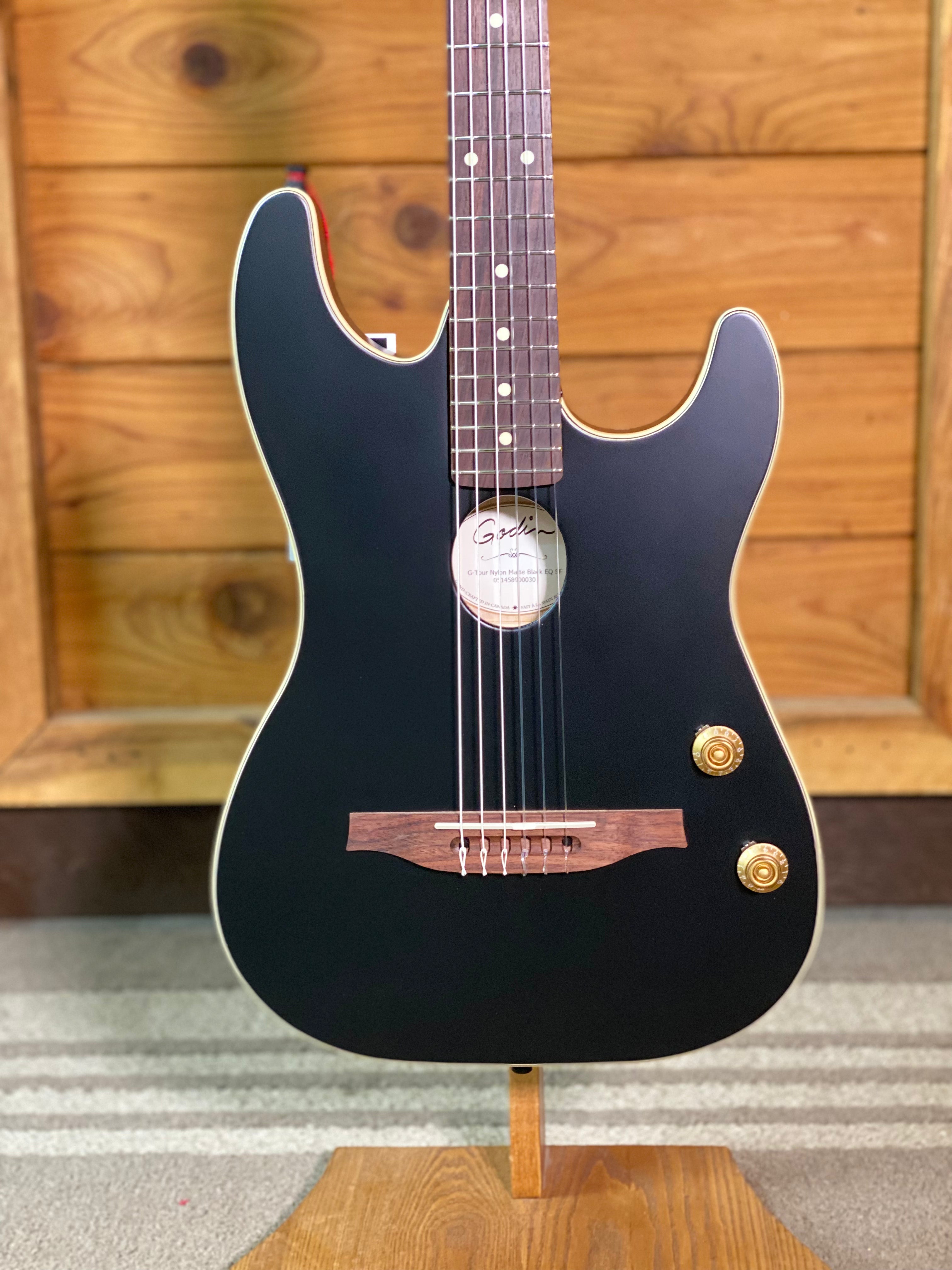 Godin G-Tour Nylon Matte Black EQ SF with Gigbag