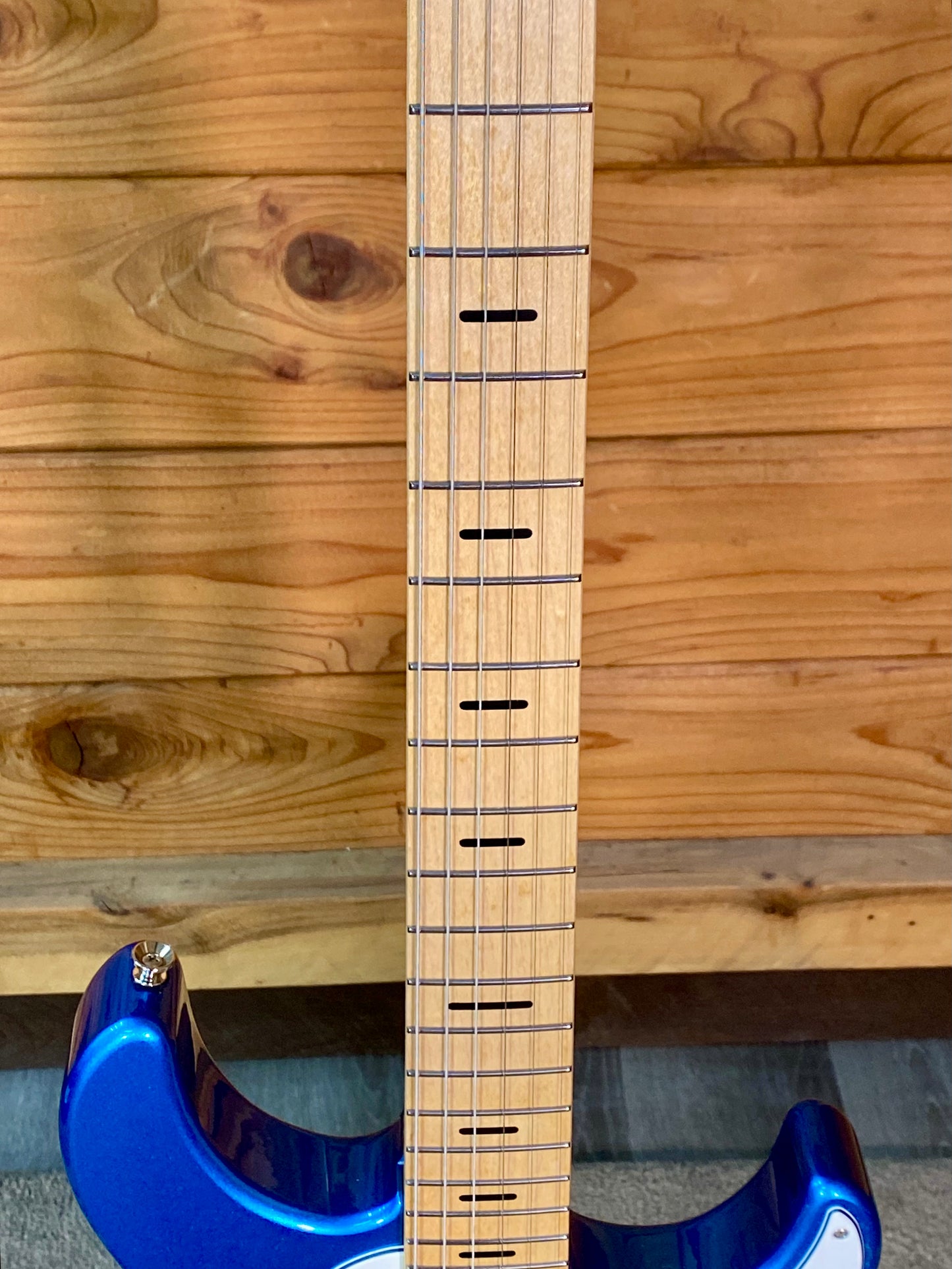 Yamaha Pacifica Professional PACP12M SPB Electric Guitar in Sparkle Blue With Hardshell Case