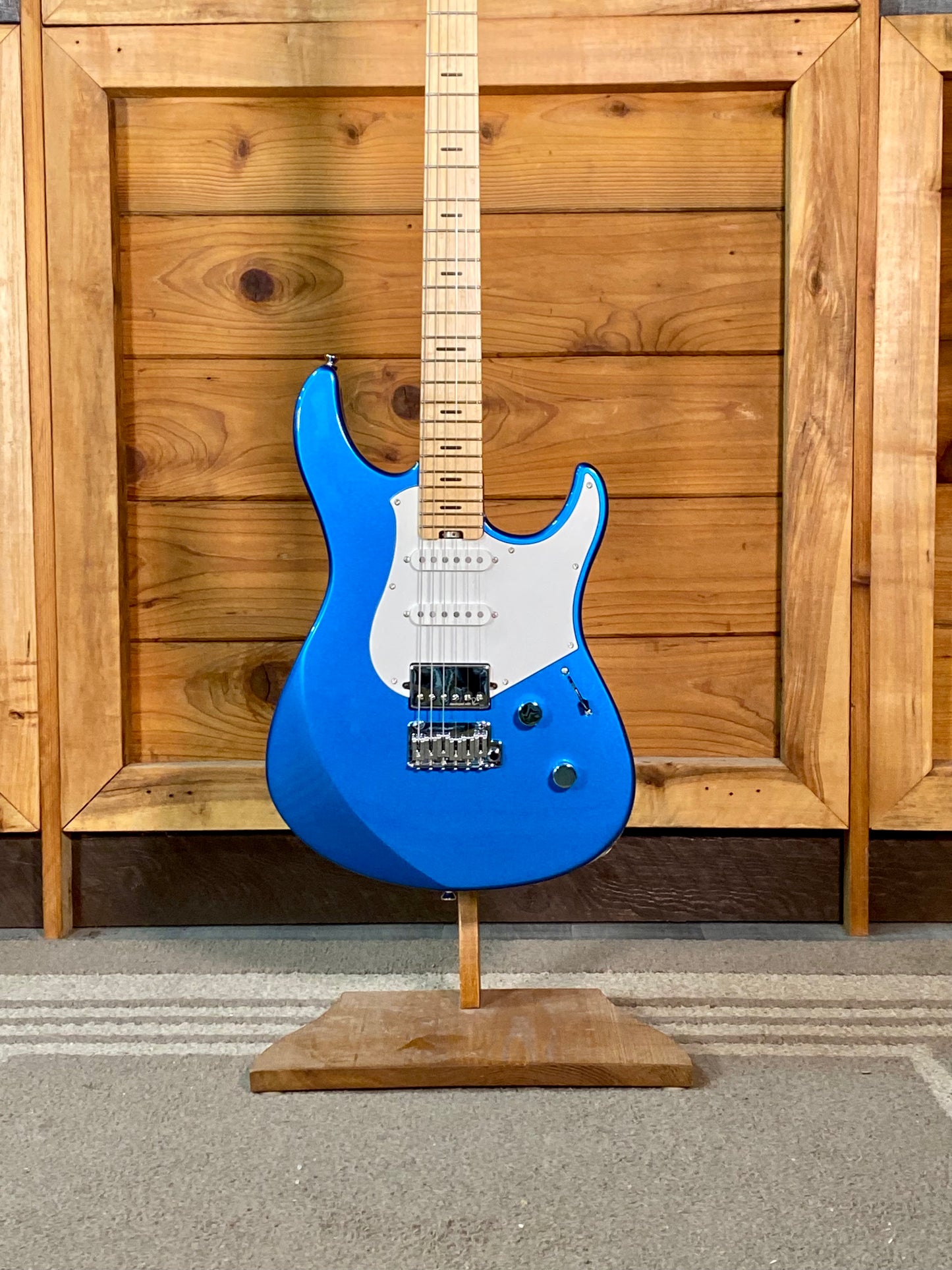 Yamaha Pacifica Professional PACP12M SPB Electric Guitar in Sparkle Blue With Hardshell Case
