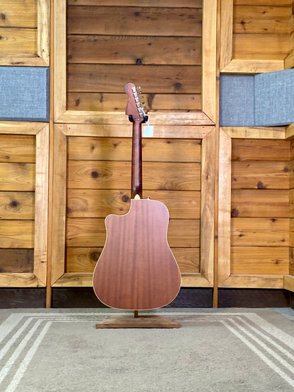 Fender Redondo Player Electric Acoustic Guitar In Lake Placid Blue