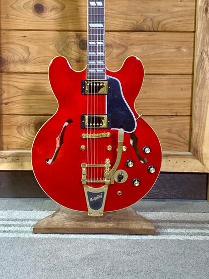 Epiphone Back to the Future ES-345 Electric Guitar with Hardshell Case - Cherry Red