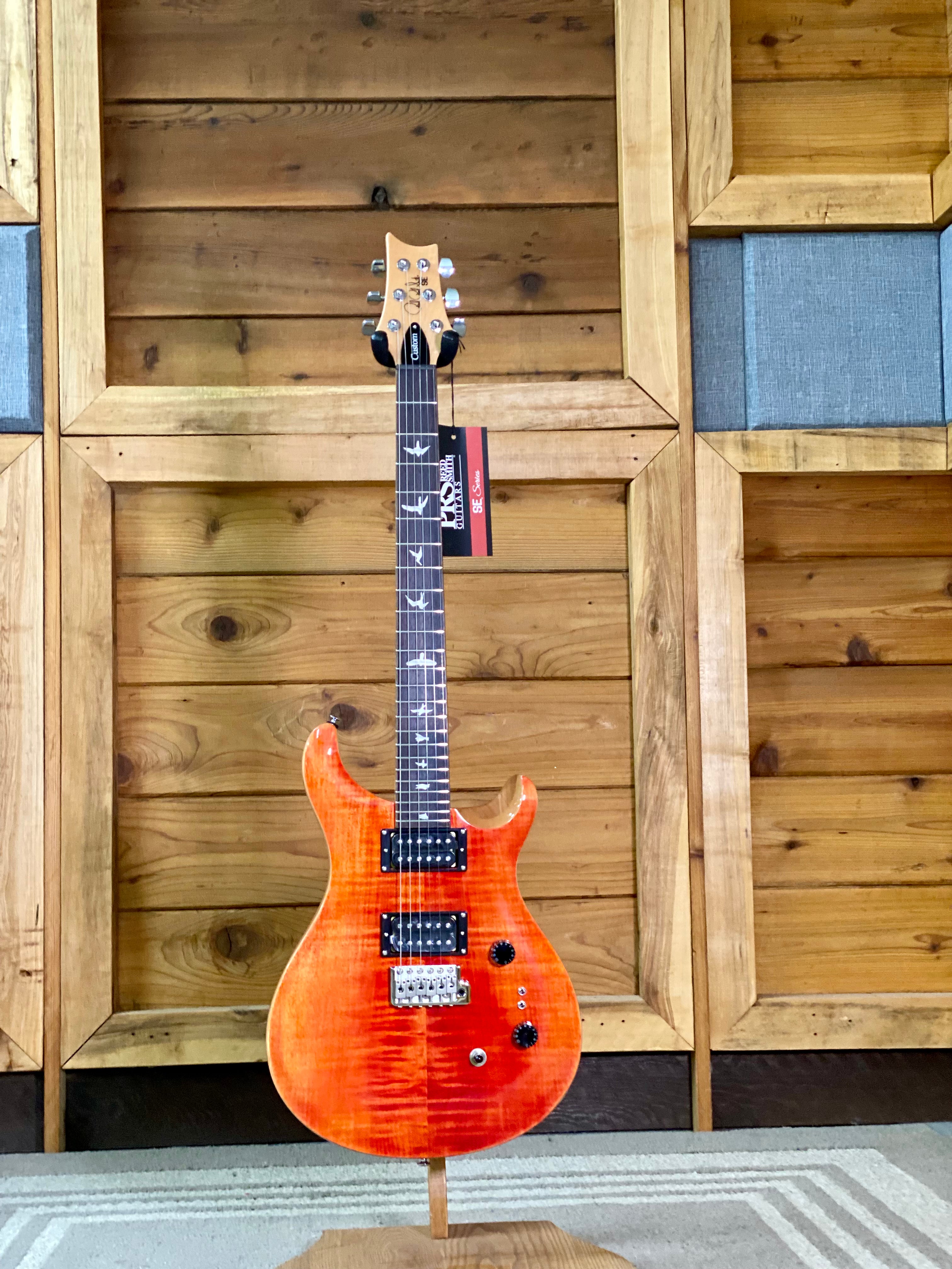 PRS SE Custom 24-08 Electric Guitar with Gigbag in Blood Orange