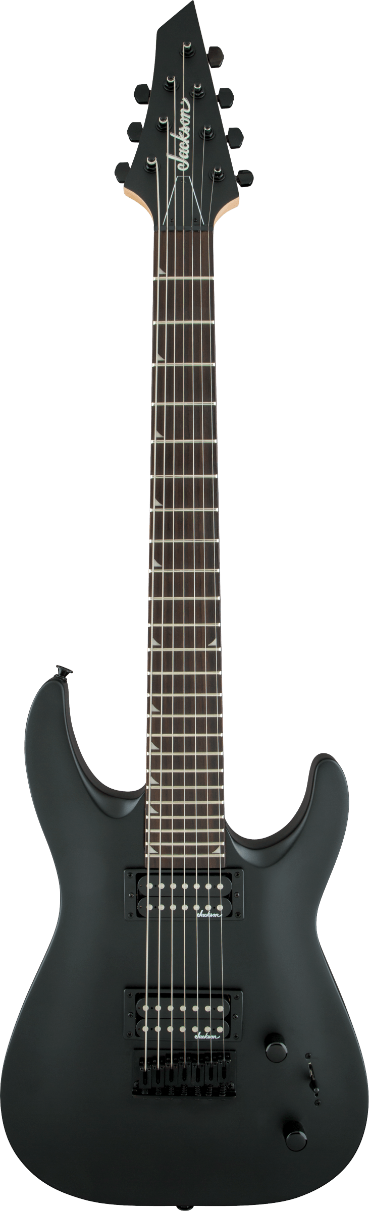 Jackson JS Series Dinky® Arch Top 7 String Electric Guitar in Satin Black