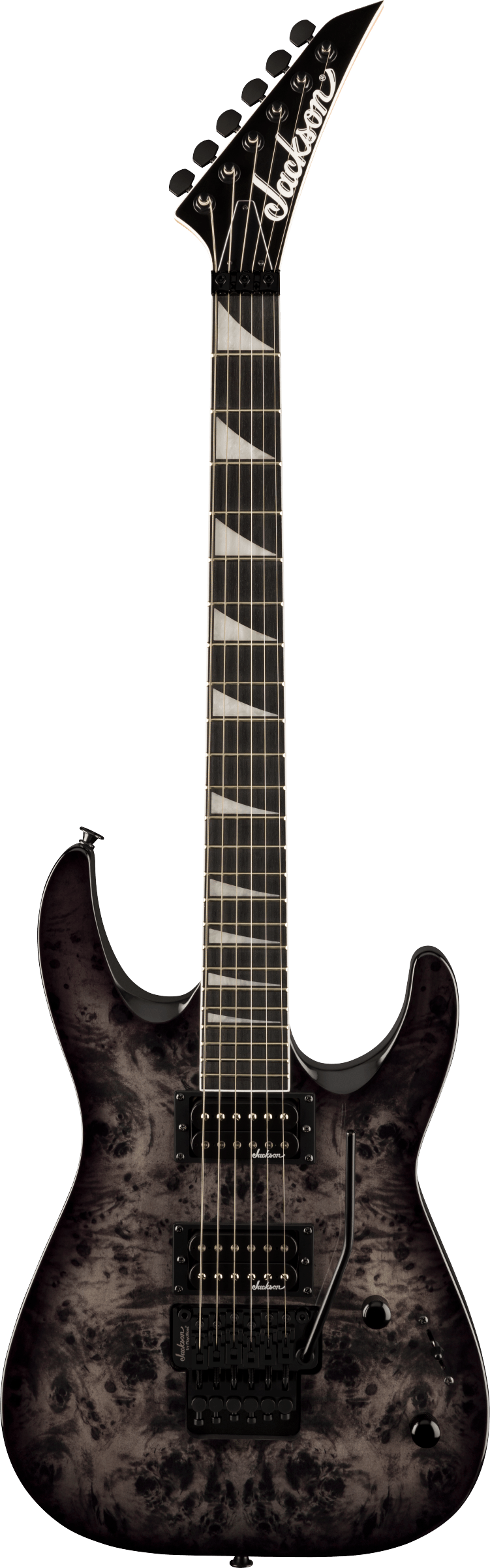 Jackson JS Series Dinky® Arch Top JS32 DKAP in Transparent Black