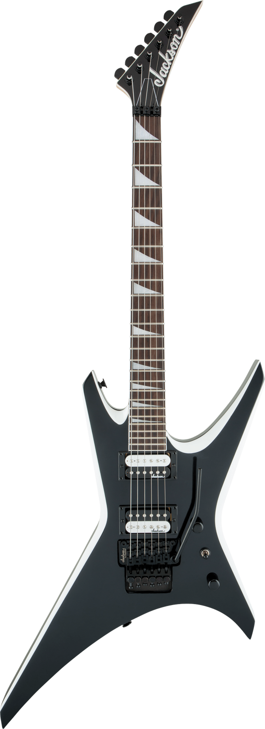 Jackson JS Series Warrior™ JS32 in Black with White Bevels