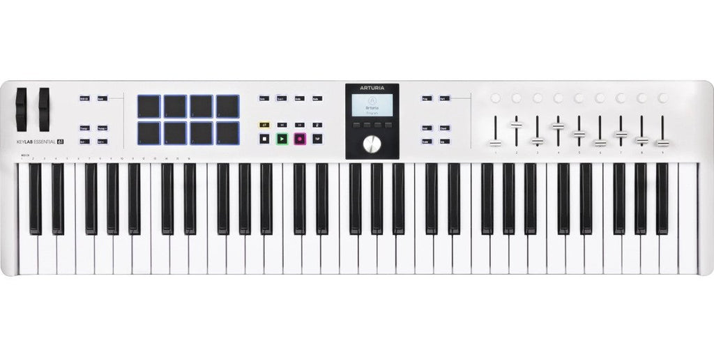 Arturia Keylab Essential 49 MK3 Universal MIDI Controller Keyboard, White