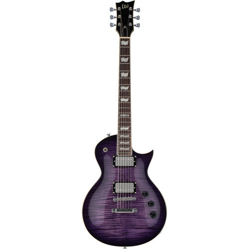 LTD EC-256FM Electric Guitar in See Thru Purple Sunburst Flame Maple