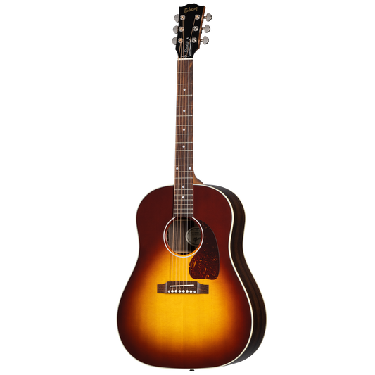 Gibson J-45 Studio Rosewood Acoustic/Electric Guitar with Case - Satin Rosewood Burst