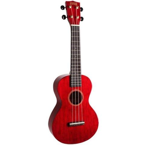 Mahalo Hano Series Concert Ukulele Transparent Red