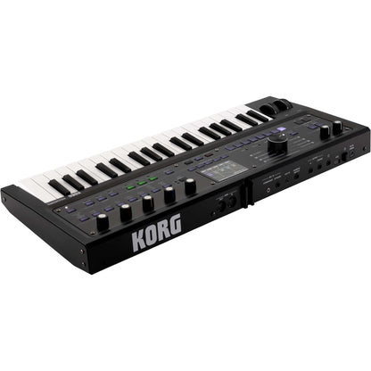 Korg Limited Tech Limited-Edition MicroKorg 2 37-Key Synthesizer / Vocoder with Soft Case, Metallic Black