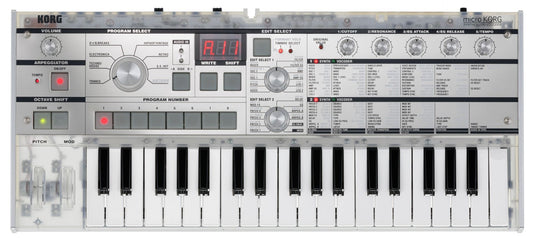 Korg Limited Edition Mikrokorg Crystal  37-Key Mini Key Analog Synthesizer With Vocoder & Mic