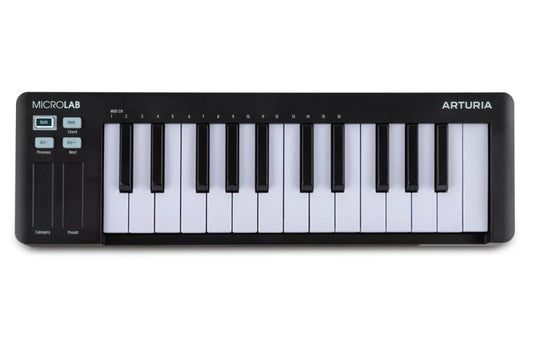 Arturia Microlab mk 3 Compact 25-Key USB - MIDI Controller in Black