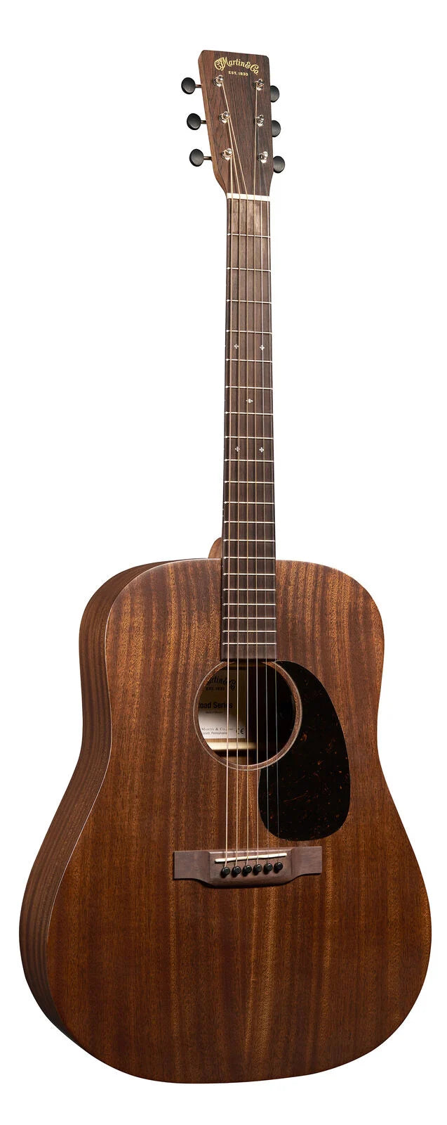 Martin D-10E Retro Sapele Road Series D-14 Fret Electric Acoustic Guitar