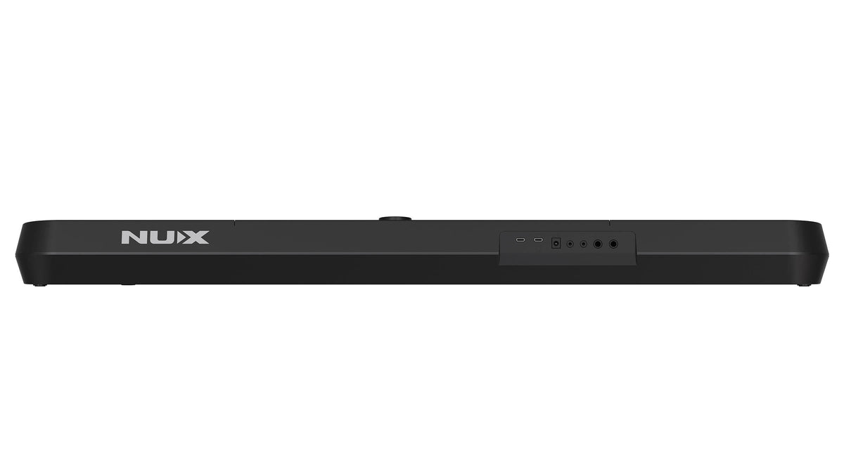 NUX NEK-100 61-Key Portable Keyboard in Black - back