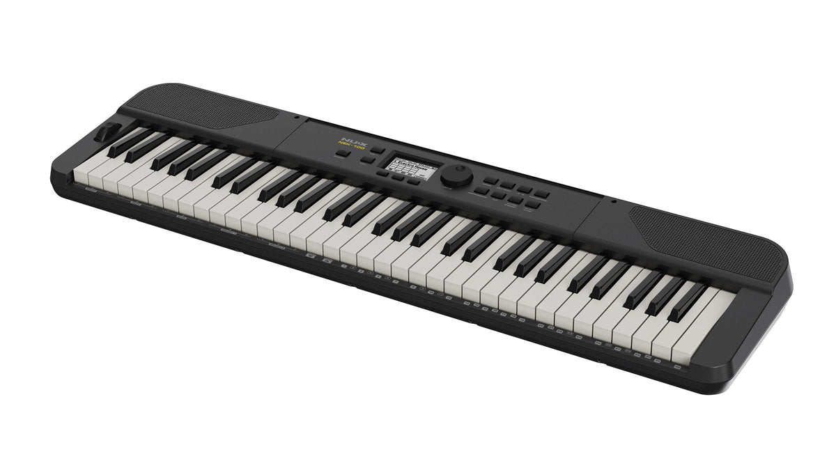 NUX NEK-100 61-Key Portable Keyboard in Black - angle right
