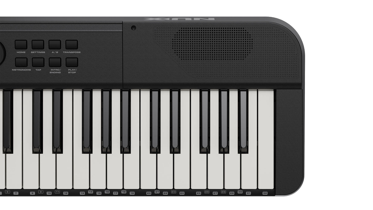 NUX NEK-100 61-Key Portable Keyboard in Black - right detail