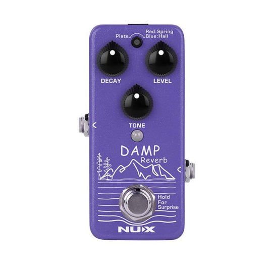 NUX Damp Mini Pedal With Three Classic Reverb Models Effects Pedal