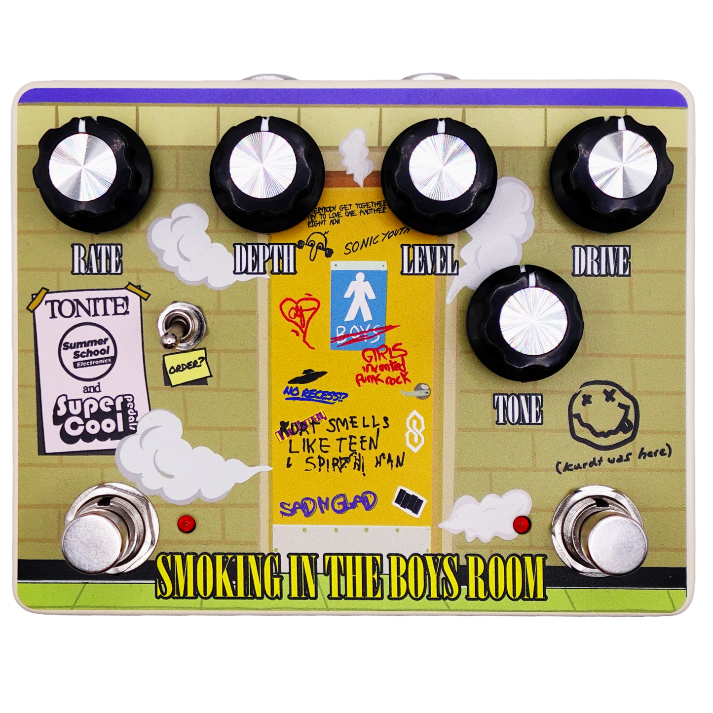 Supercool Pedals Smoking in the Boys Room Distortion/ Analog Chorus