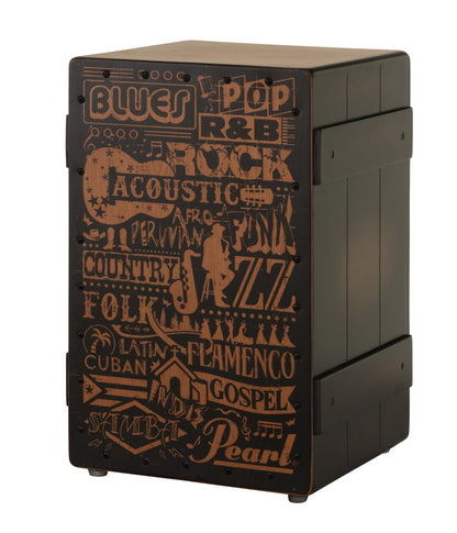 Pearl Primero Series Cajon, Music Genre Graphic