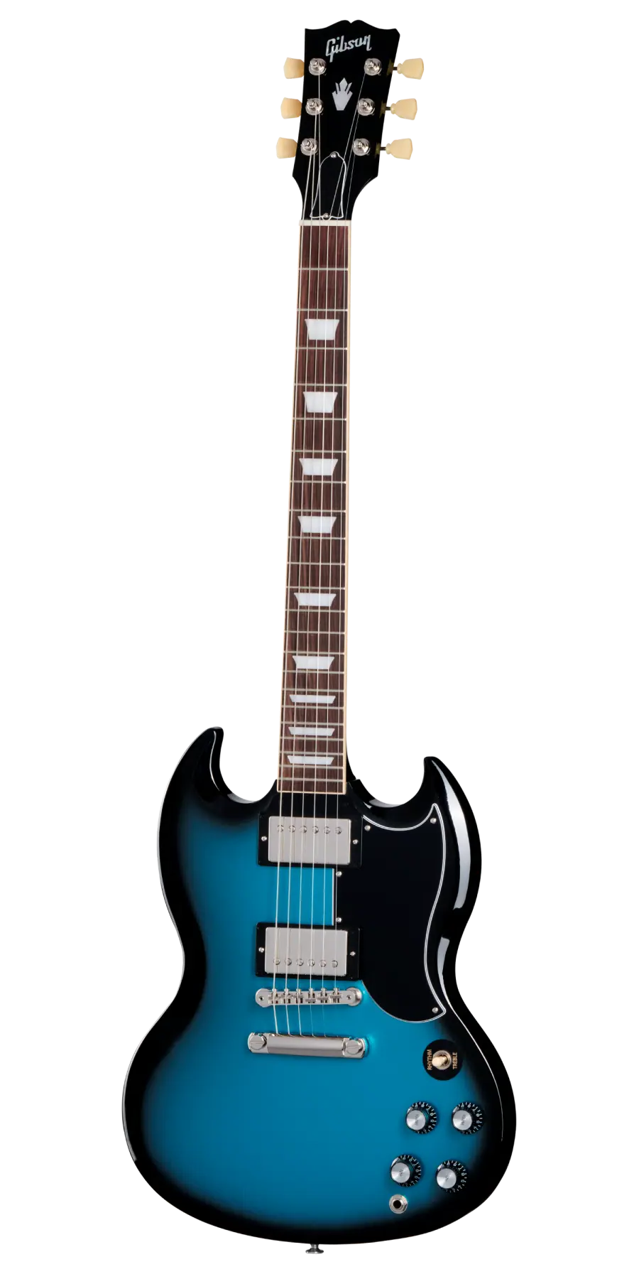 Pre Order Gibson SG Standard '61 Stopbar with Hardshell Case in Pelham Blue Burst