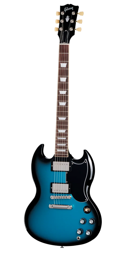 Pre Order Gibson SG Standard '61 Stopbar with Hardshell Case in Pelham Blue Burst