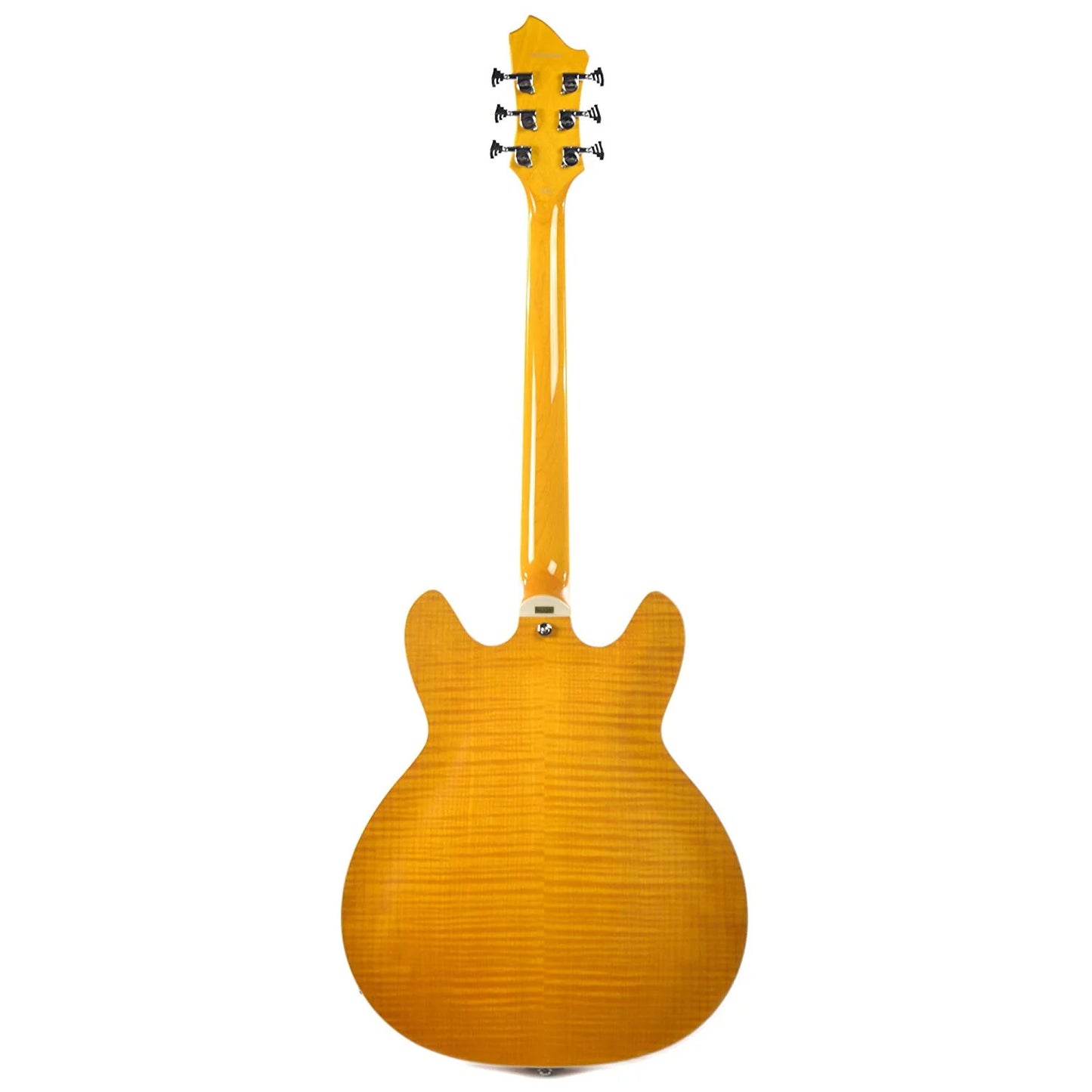 Hagstrom Super Viking Series 6 String Semi Hollowbody Electric Guitar in Dandy Dandelion