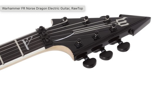 Wylde Audio Warhammer FR Norse Dragon Electric Guitar RawTop