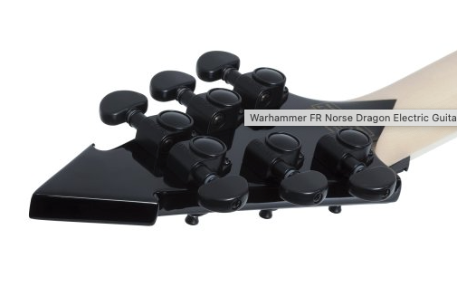 Wylde Audio Warhammer FR Norse Dragon Electric Guitar RawTop