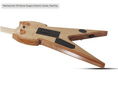 Wylde Audio Warhammer FR Norse Dragon Electric Guitar RawTop