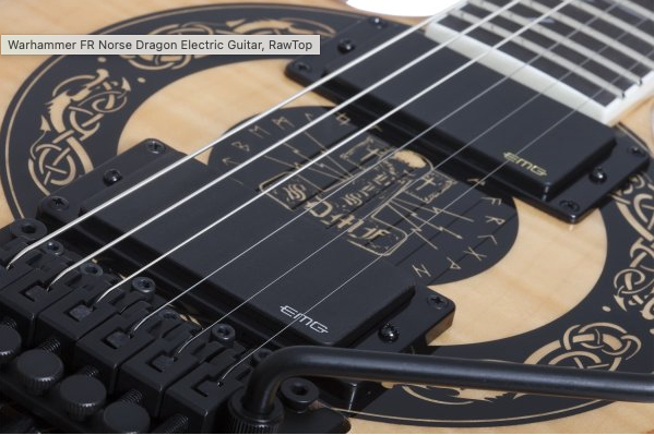 Wylde Audio Warhammer FR Norse Dragon Electric Guitar RawTop
