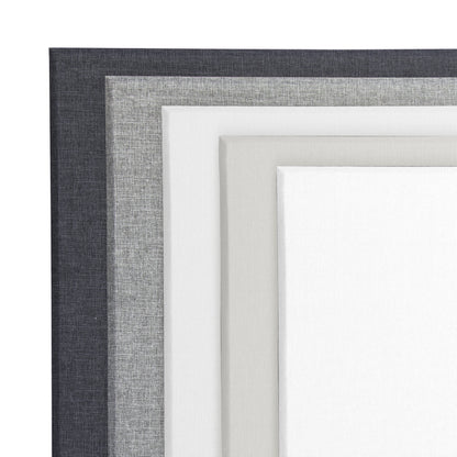 Primacoustic Broadway acoustic panels in the core colours Black, Grey, Arctic White and Linen, plus Paintable Absolute White