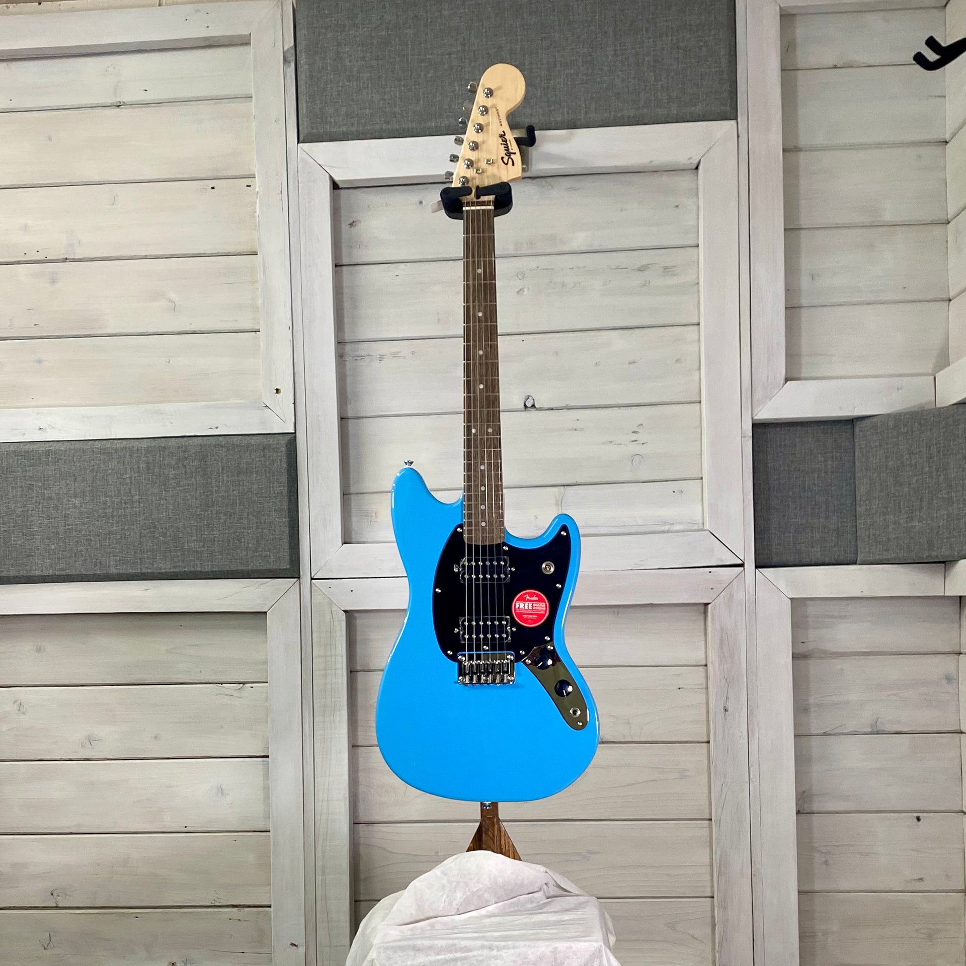Squier Sonic Mustang HH in California Blue – Maar's Music