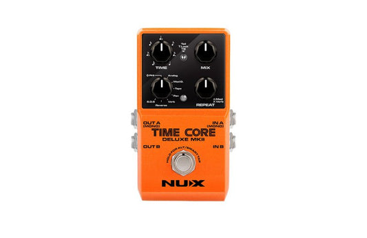 NUX Time Core Deluxe MKII Delay Pedal With 7 Delay Types