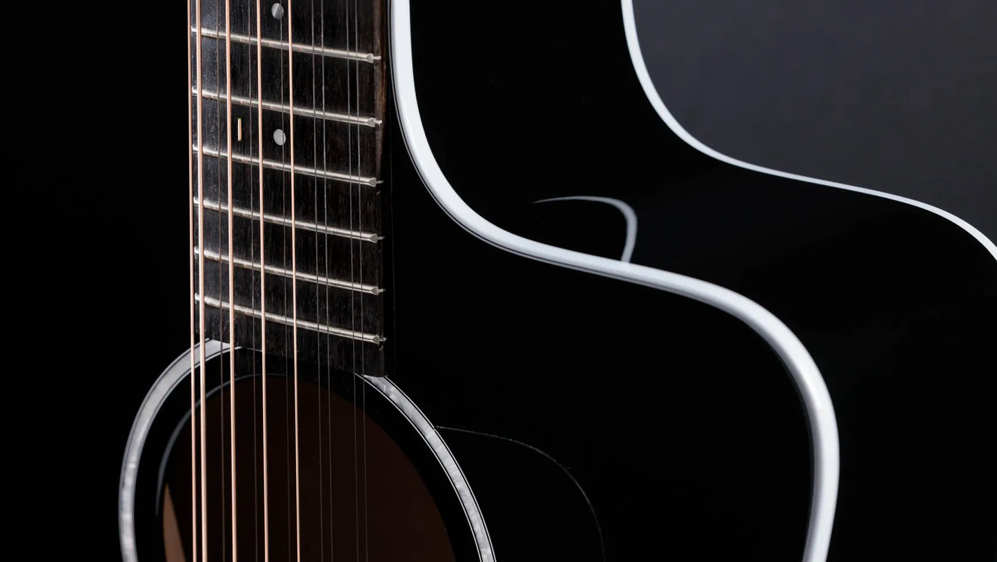 Taylor Guitars 250ce-BLK Plus Maple/ Spruce Electric Acoustic 12 String Guitar in Black