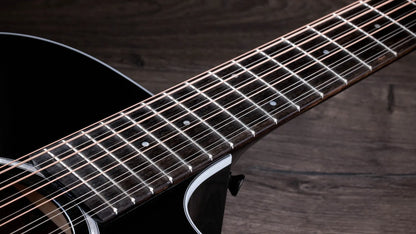 Taylor Guitars 250ce-BLK Plus Maple/ Spruce Electric Acoustic 12 String Guitar in Black