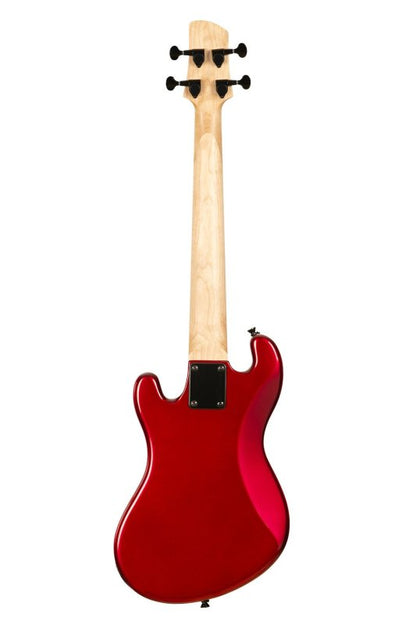 KALA Solid Body 4-String Fretted U-BASS With Gig Bag in Candy Apple Red