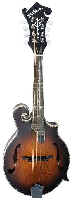 Washburn Americana M3SEBRK F-Style Solid Top Mandolin With Pickup in Satin Finish