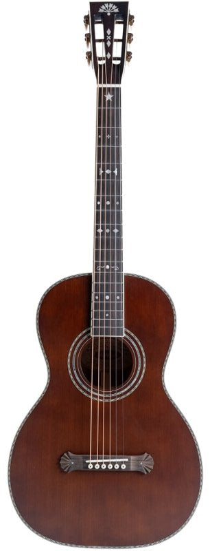 Washburn R310K Victorian Vintage Parlor Acoustic Guitar in Natural Antique Matte Finish