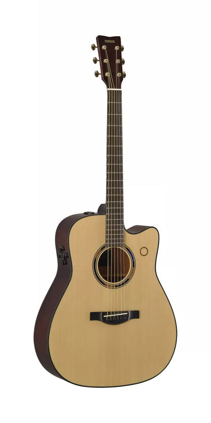 Yamaha TAG3 C TransAcoustic Dreadnought Electric Acoustic Guitar in Natural Finish Side 