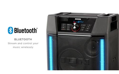 ION Audio Adventurer High-Powered Weather-Resistant Speaker with Light Bars