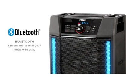 ION Audio Adventurer High-Powered Weather-Resistant Speaker with Light Bars