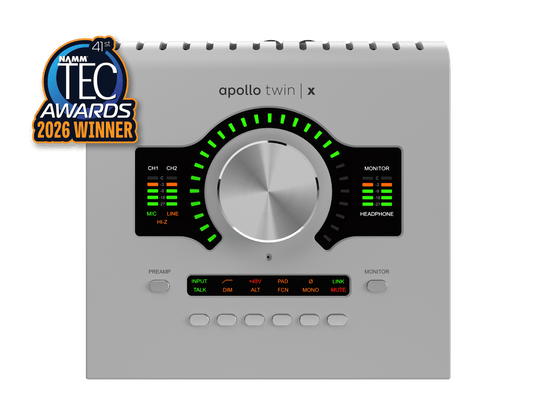 Universal Audio Apollo Twin X DUO Gen 2 Thunderbolt Audio Interface (Essentials+ / UAD Analog Classics)