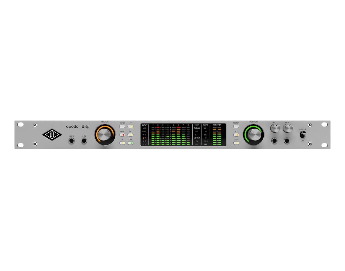 Universal Audio Apollo x8p Gen 2 Thunderbolt Audio Interface (Essentials+ / UAD Analog Classics)