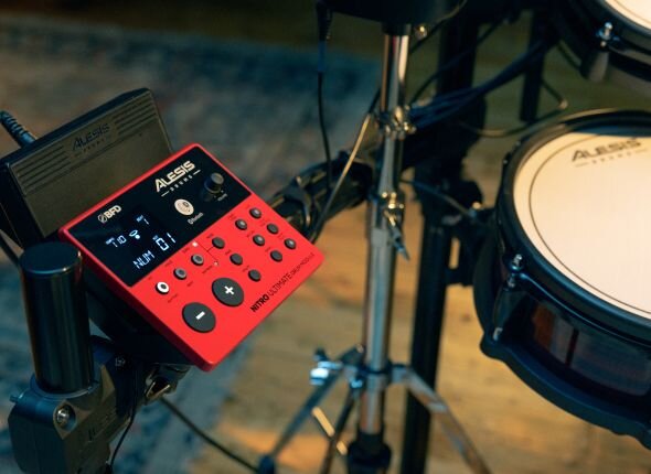 Alesis Nitro Ultimate 9-Piece Electronic Drum Kit with Mesh Heads and Bluetooth