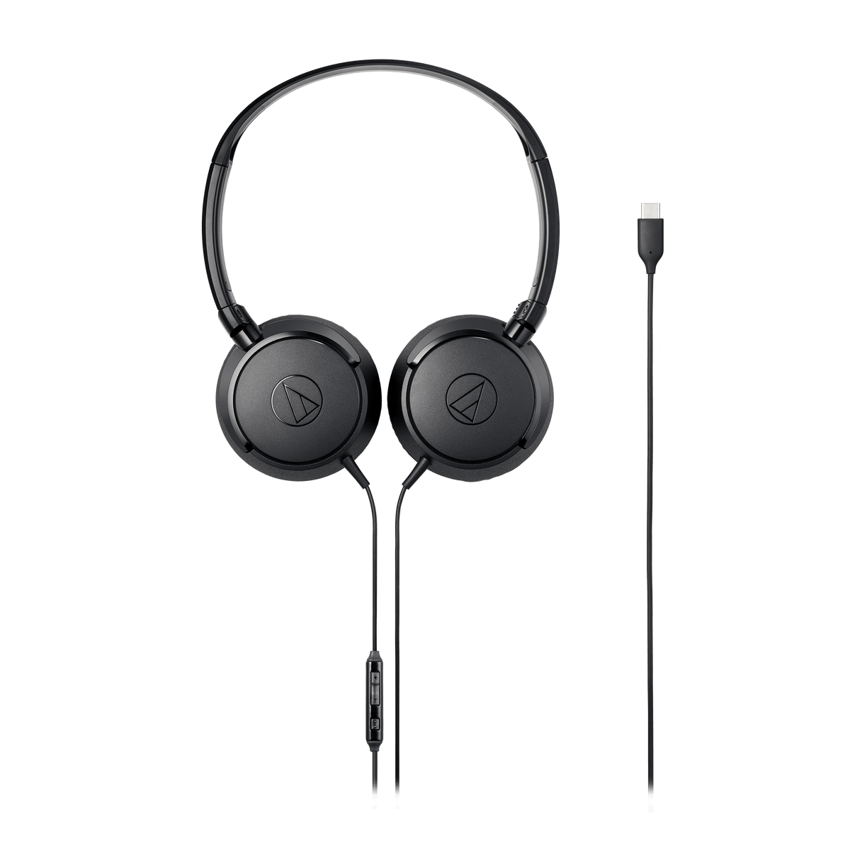 Audio-Technica ATH-S120C USB-C On-Ear Headphones - Black