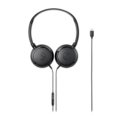 Audio-Technica ATH-S120C USB-C On-Ear Headphones - Black