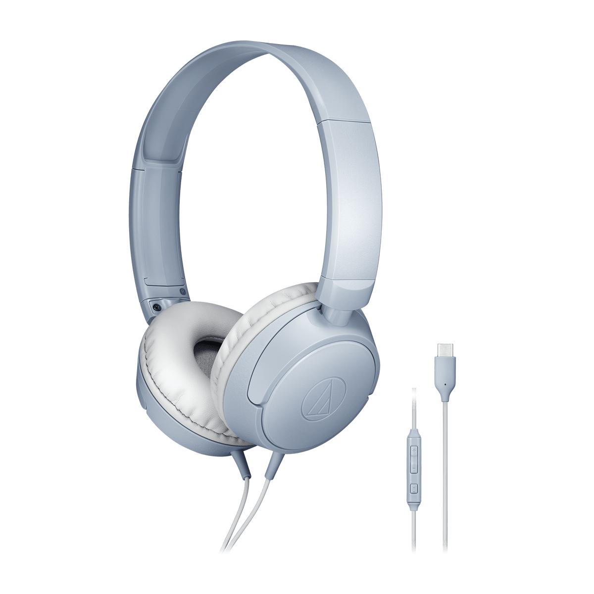 Audio-Technica ATH-S120C USB-C On-Ear Headphones - Grey